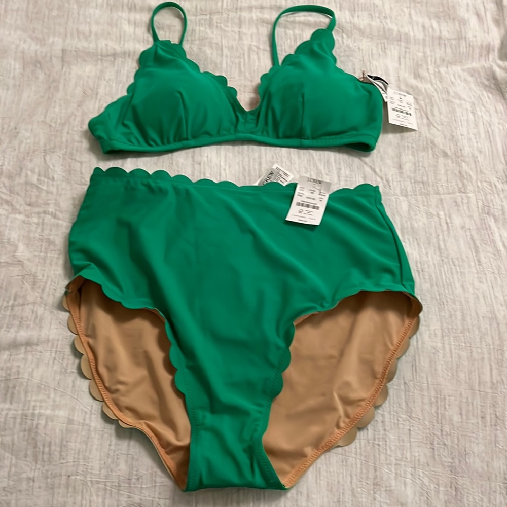 NWT Bikini Top & High Rise Bottom
